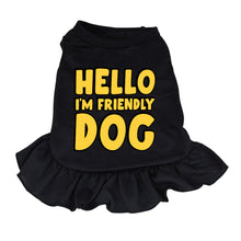 I'm Friendly Dog Dog Sundress - Themed Dog Dress Shirt - Cute Dog Clothing