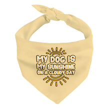 My Dog Is My Sunshine Pet Bandana - Phrase Dog Bandana - Cute Pet Scarf