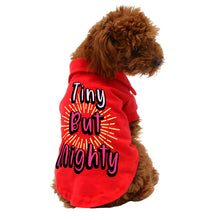 Tiny but Mighty Dog Polo Shirt - Art Dog T-Shirt - Word Art Dog Clothing
