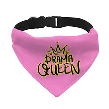 Drama Queen Pet Bandana Collar - Funny Scarf Collar - Themed Dog Bandana