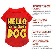 I'm Friendly Dog Dog Polo Shirt - Themed Dog T-Shirt - Cute Dog Clothing