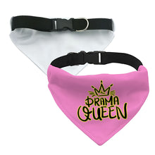 Drama Queen Pet Bandana Collar - Funny Scarf Collar - Themed Dog Bandana