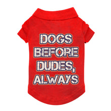 Dogs Before Dudes Dog Polo Shirt - Dog Theme Dog T-Shirt - Funny Dog Clothing