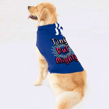 Tiny but Mighty Dog Shirt with Hoodie - Art Dog Hoodie - Word Art Dog Clothing