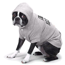 Free Kisses Dog Hoodie with Pocket - Word Print Dog Coat - Minimalist Dog Clothing