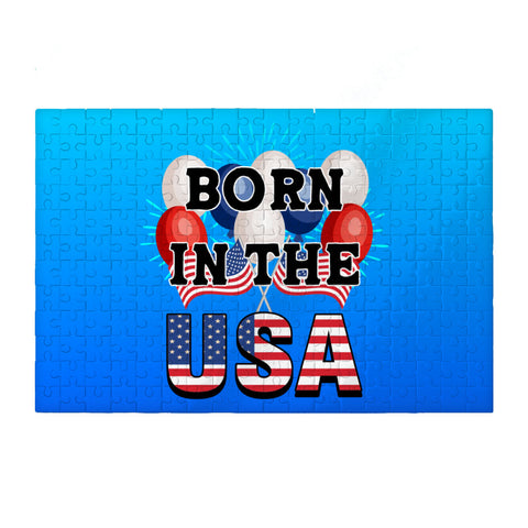 Born in the USA Puzzles - American Flag Jigsaw Puzzle - Patriotic Puzzles