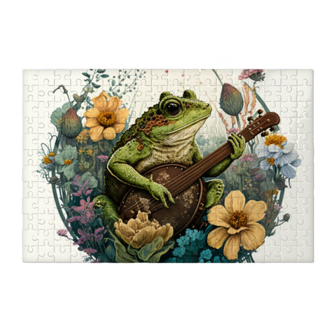 Cute Frog Puzzles - Flower Jigsaw Puzzle - Funny Puzzles